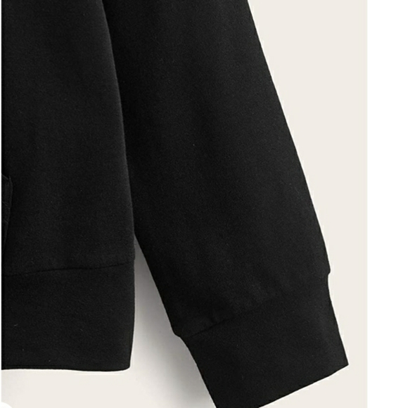 Nwot Medium SUNDAY sweatshirt with hoodie black - Picture 3 of 4